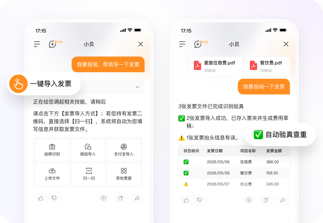 发票导入与验真